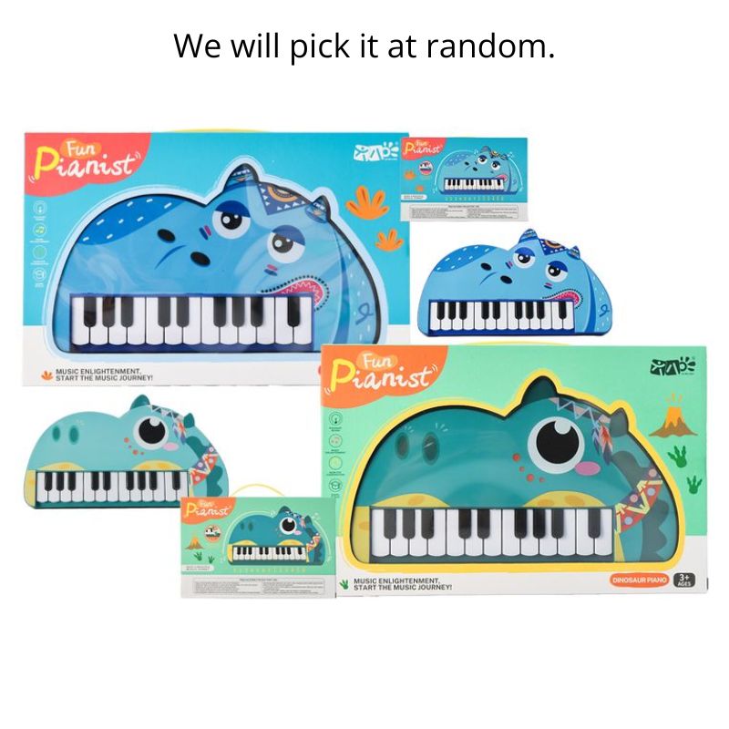 1pce Dino & Rhino Piano 25cm