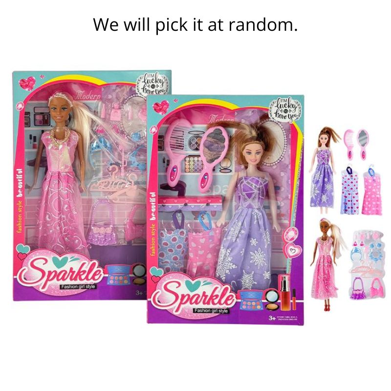 5-16pce Fashion Doll w/Dress & Acc 28cm