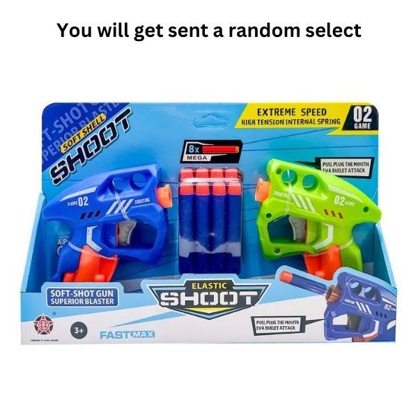 10pce Twin Guns w/EVA Soft Bullets 15cm