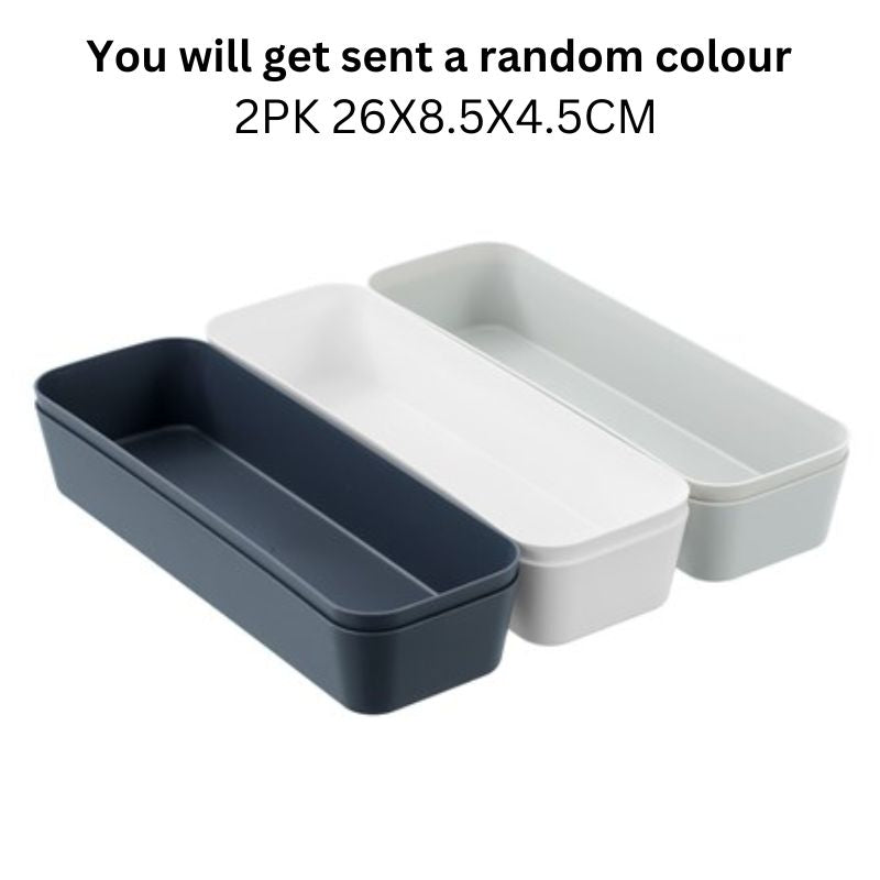 ESSENTIALS SORT TRAY 2PK 26X8.5X4.5CM