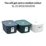 RATTAN BASKET LIDDED 3L 21.5X10.5X15CM