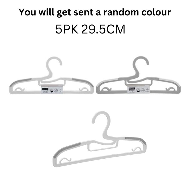 SPACE SAVING KIDS NON-SLIPHANGER 5PK 29.5CM 2 ASSTD