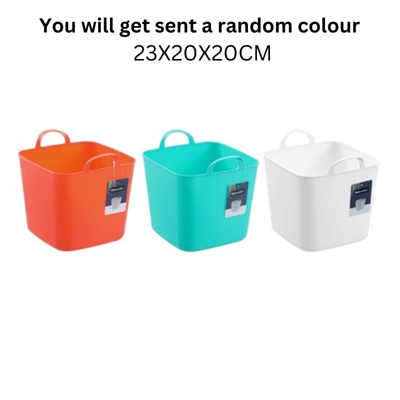 MINI FLEXI SQUARE TUB 5L23X20X20CM 3 ASSTD