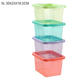 Click Storage Box 9L – 30 x 25 x 18.5cm – 4 Assorted