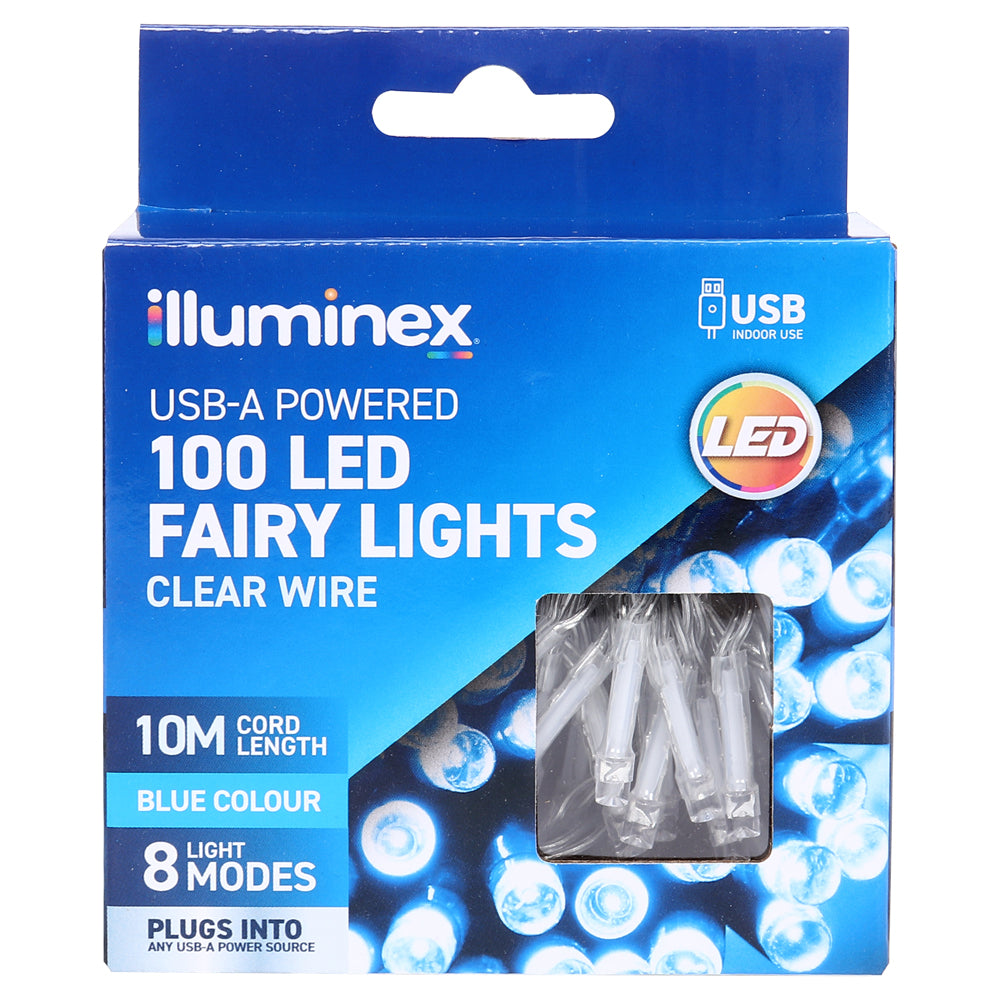 USB Fairy Lights 10m 100 LED Blue