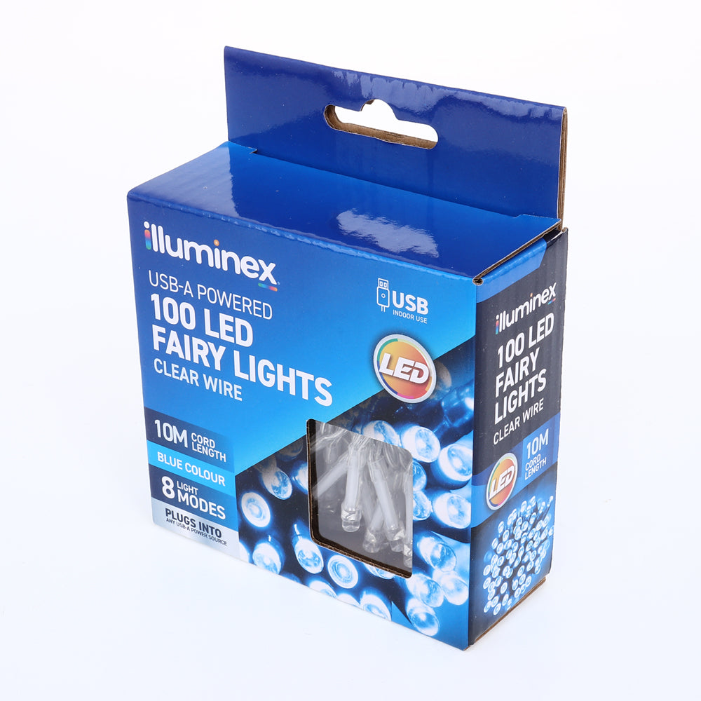 USB Fairy Lights 10m 100 LED Blue