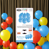 10pc Balloons 25cm - Blue