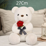 1Pc Plush Teddy W/Rose 27Cm
