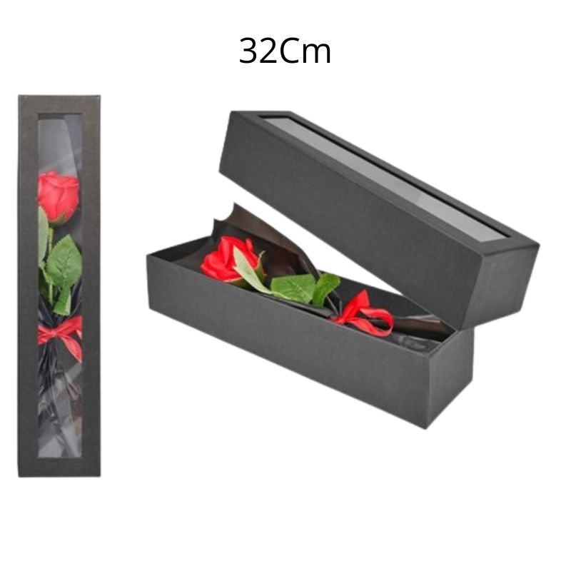 1Pc Single Rose Window Box 32Cm