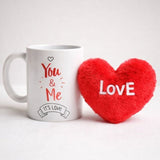 1Pc Love Coffee Mug & Heart Plushie
