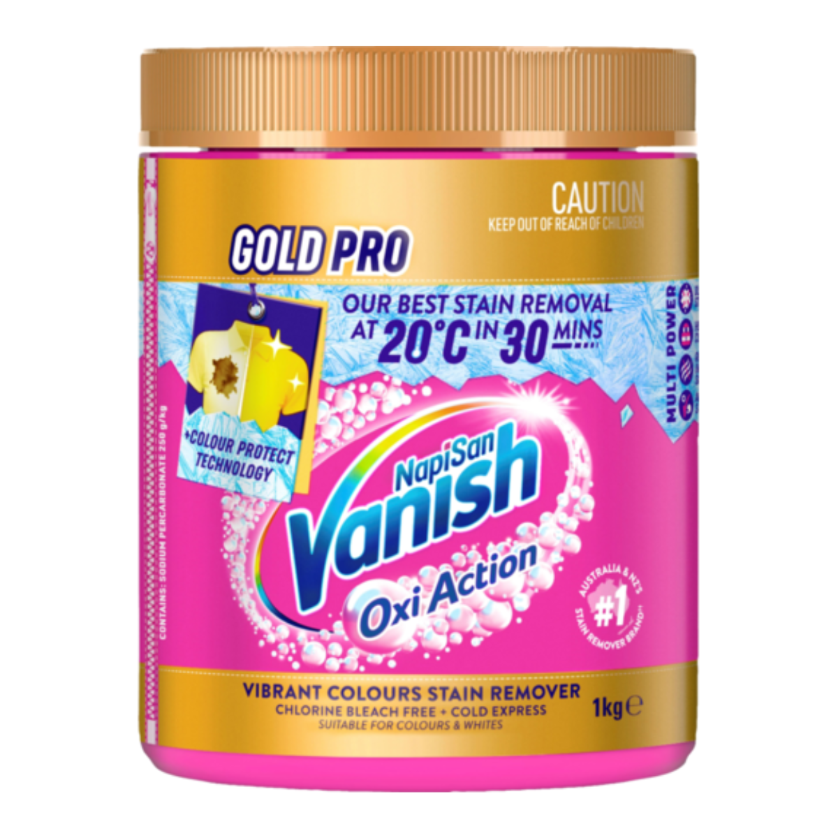 Vanish Napisan Oxi Action Gold Pro Stain Remover 1kg