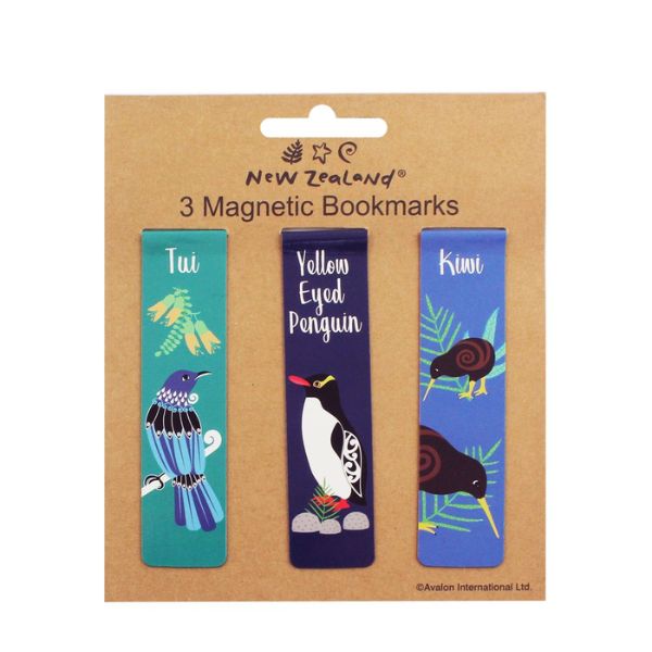 Magnetic Bookmark Birds of NZ 3pc B/C