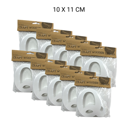 Craft Wooden Letter - Q(10 PACKS)