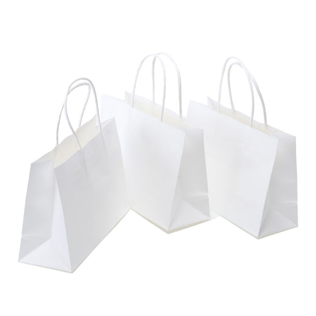 White Kraft Paper Bags 3pk – 21x15cm