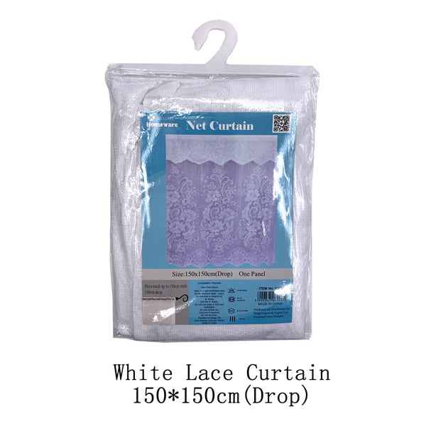 White Lace Curtain 150*150cm image 0