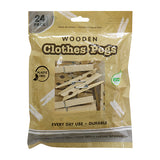 Wooden Laundry Pegs 24 Pack