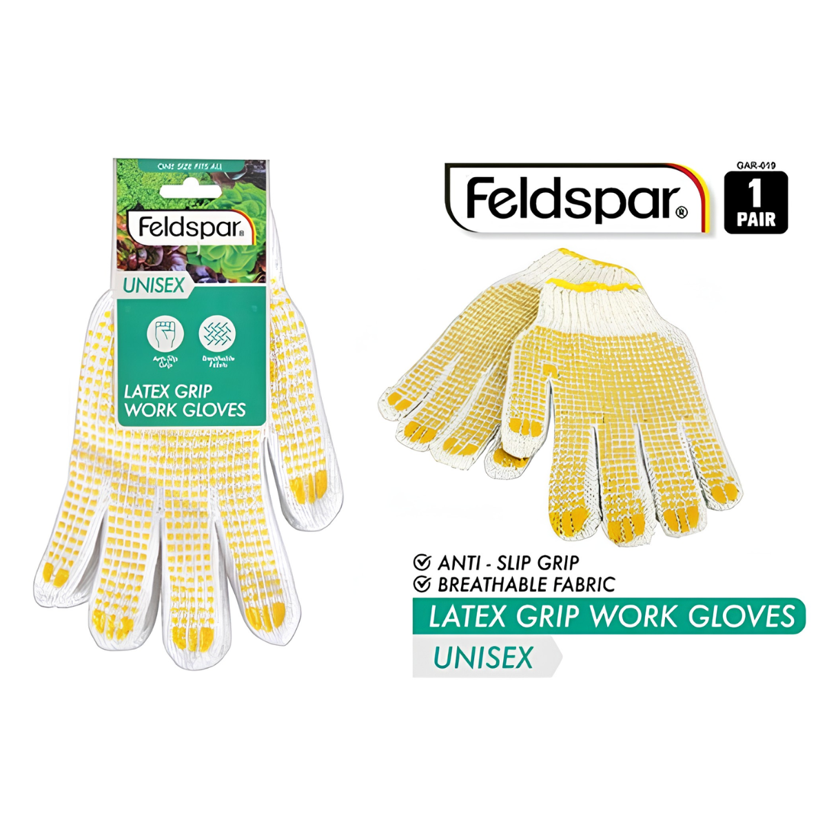 Working Gloves Latex Grip – 1 Pair