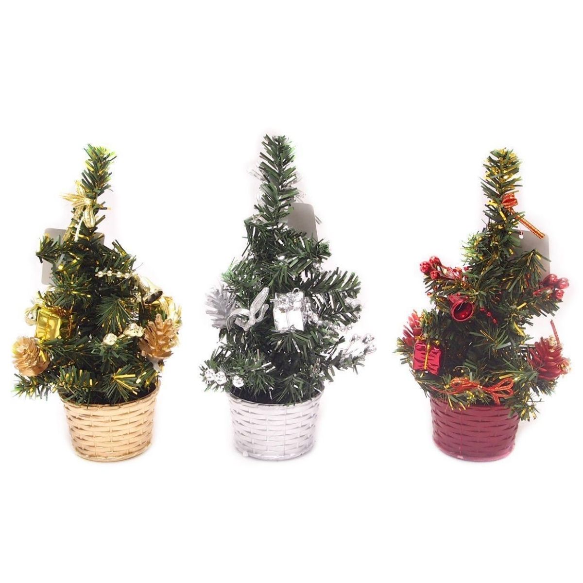 CHRISTMAS TREE MINI DECORATED 22cm
