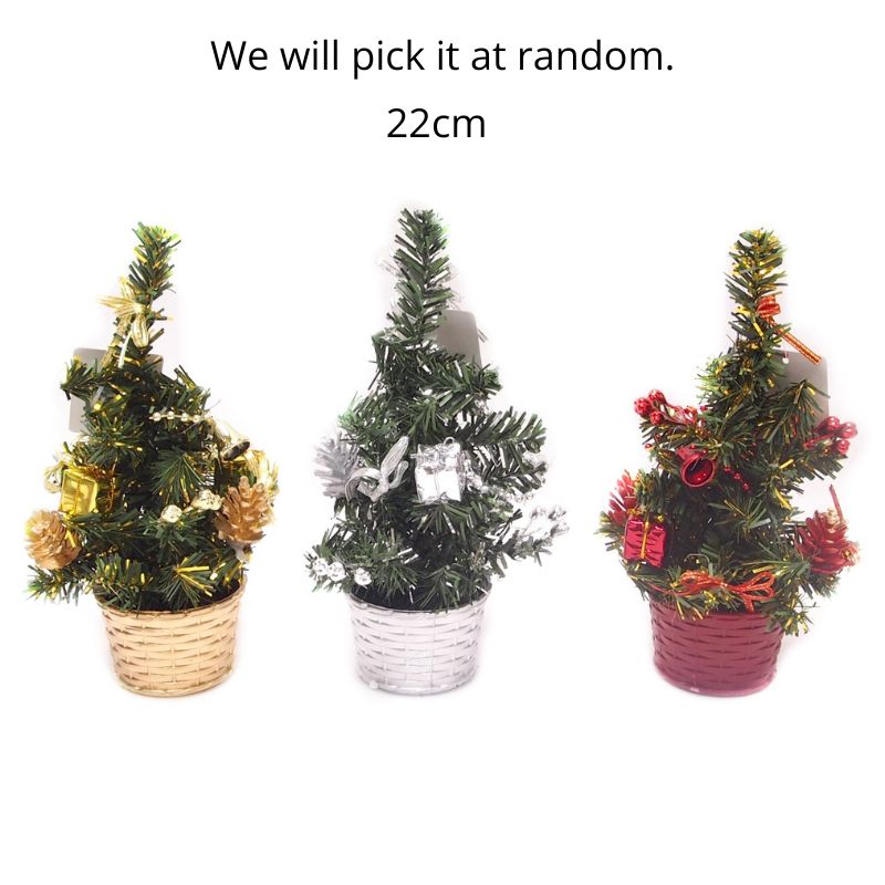 Christmas Tree Mini Decorated 22cm