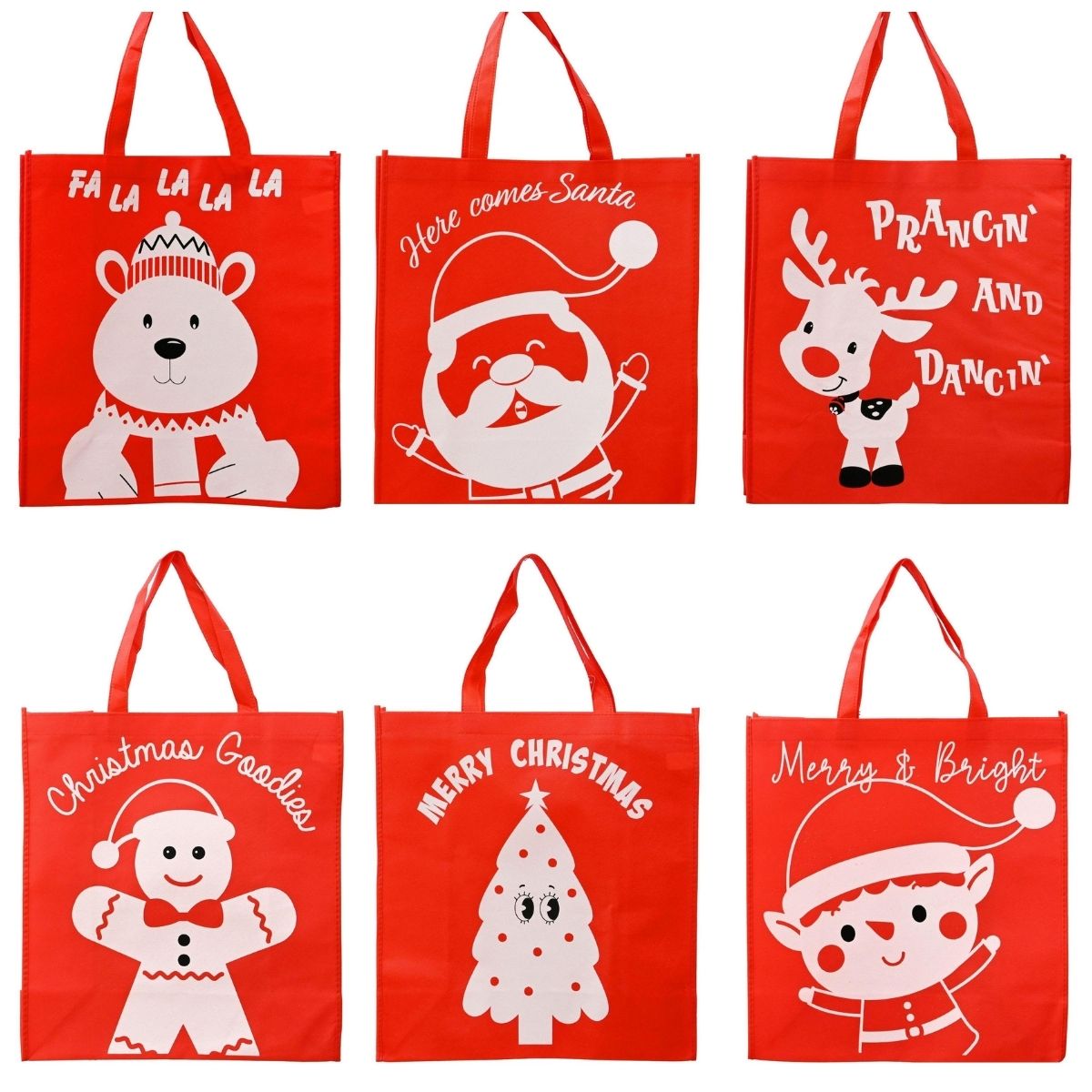 Christmas Non-Woven Shopper Bag – Assorted Character Prints