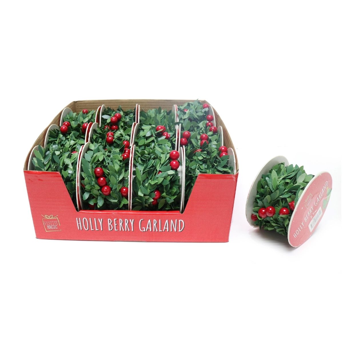 Holly & Berries Garland 2.7m