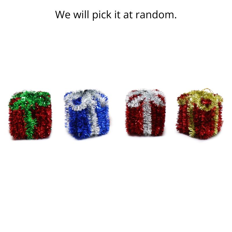 Tinsel Hanging Present Asst