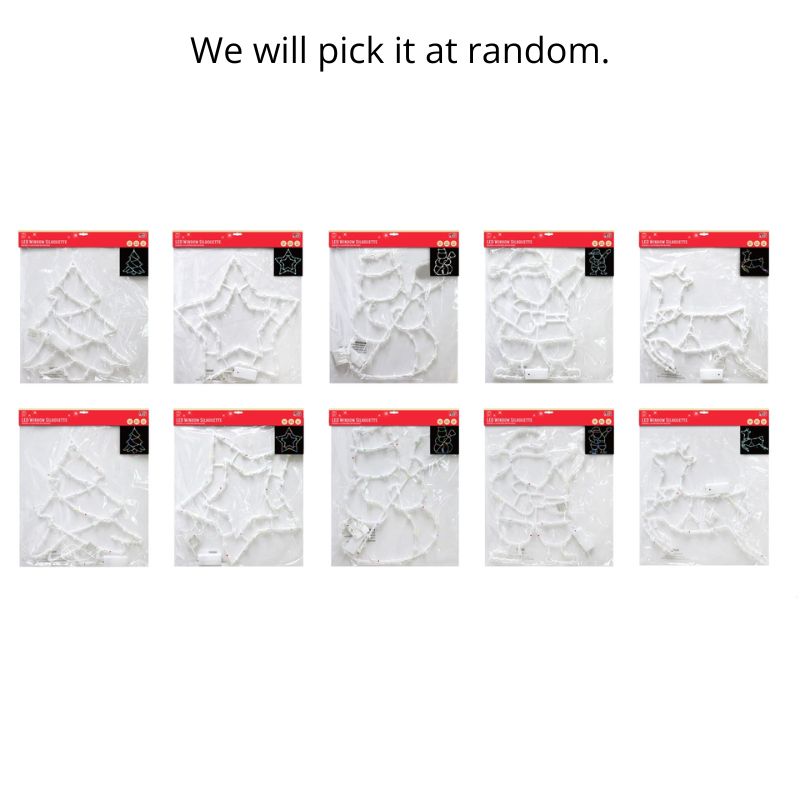 LED Silhouette Window Light B/OP Asst