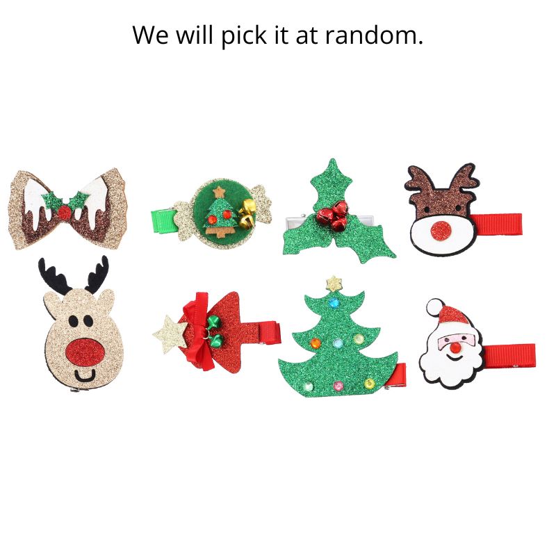 Hair Clip Glitter 2pk Asst