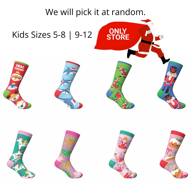 Festive Socks Kids Asst(ONLY STORE)