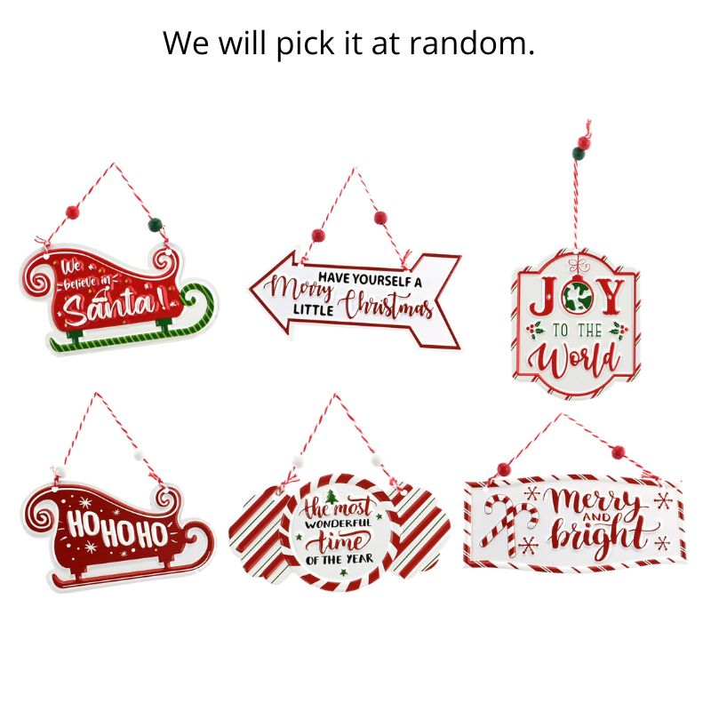 Hanging Metal Mini Sign Asst