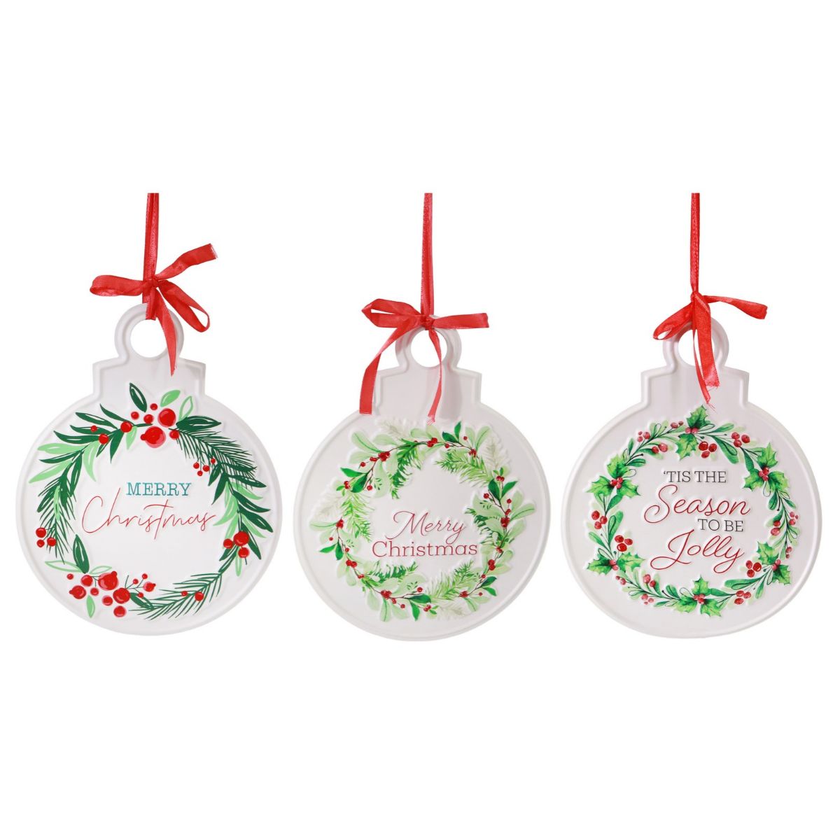 Hanging Metal Berry Wreath Plaque Assorted - 20.5x0.3x26cm