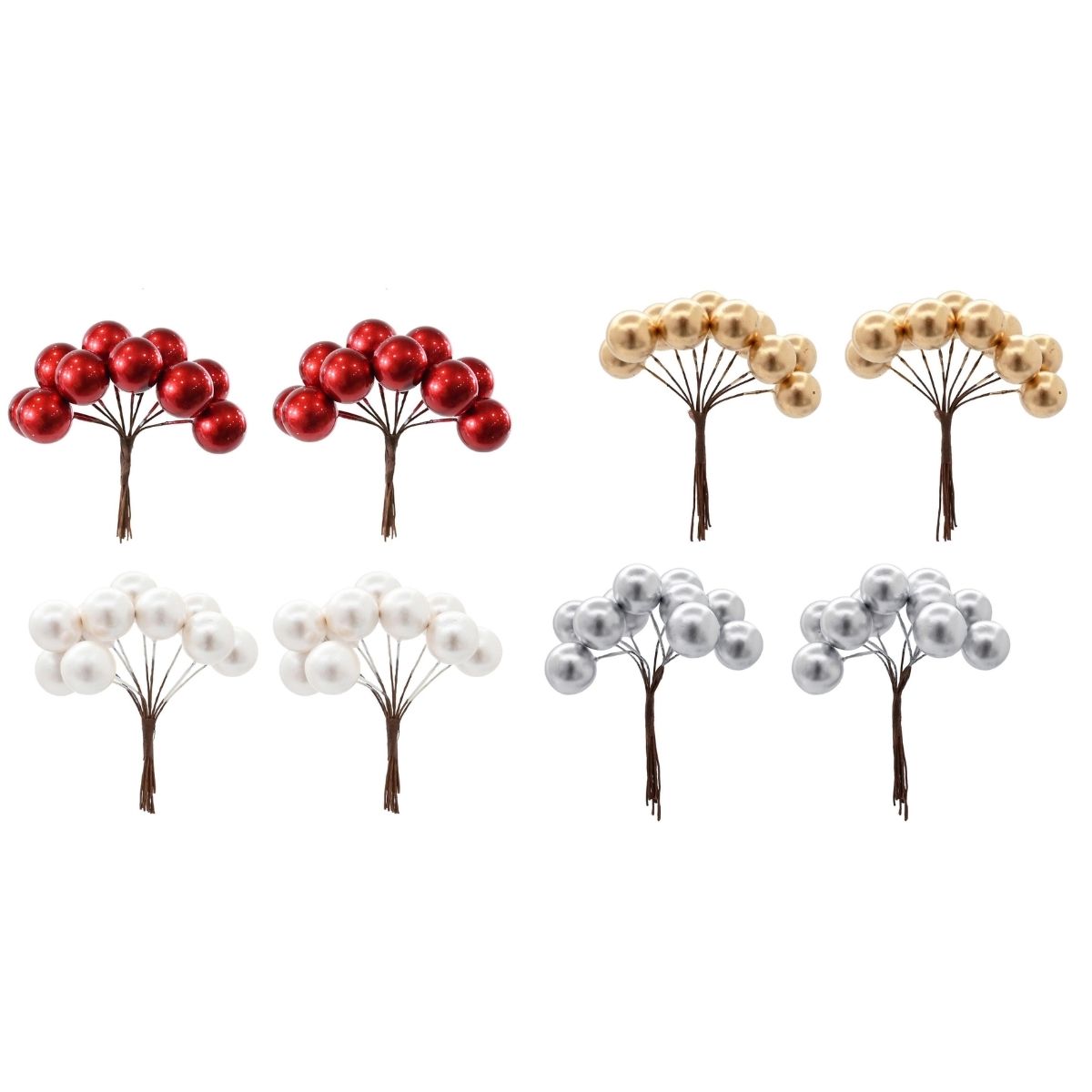 Pearl Berry Pick 2 Pack Assorted - 8cm
