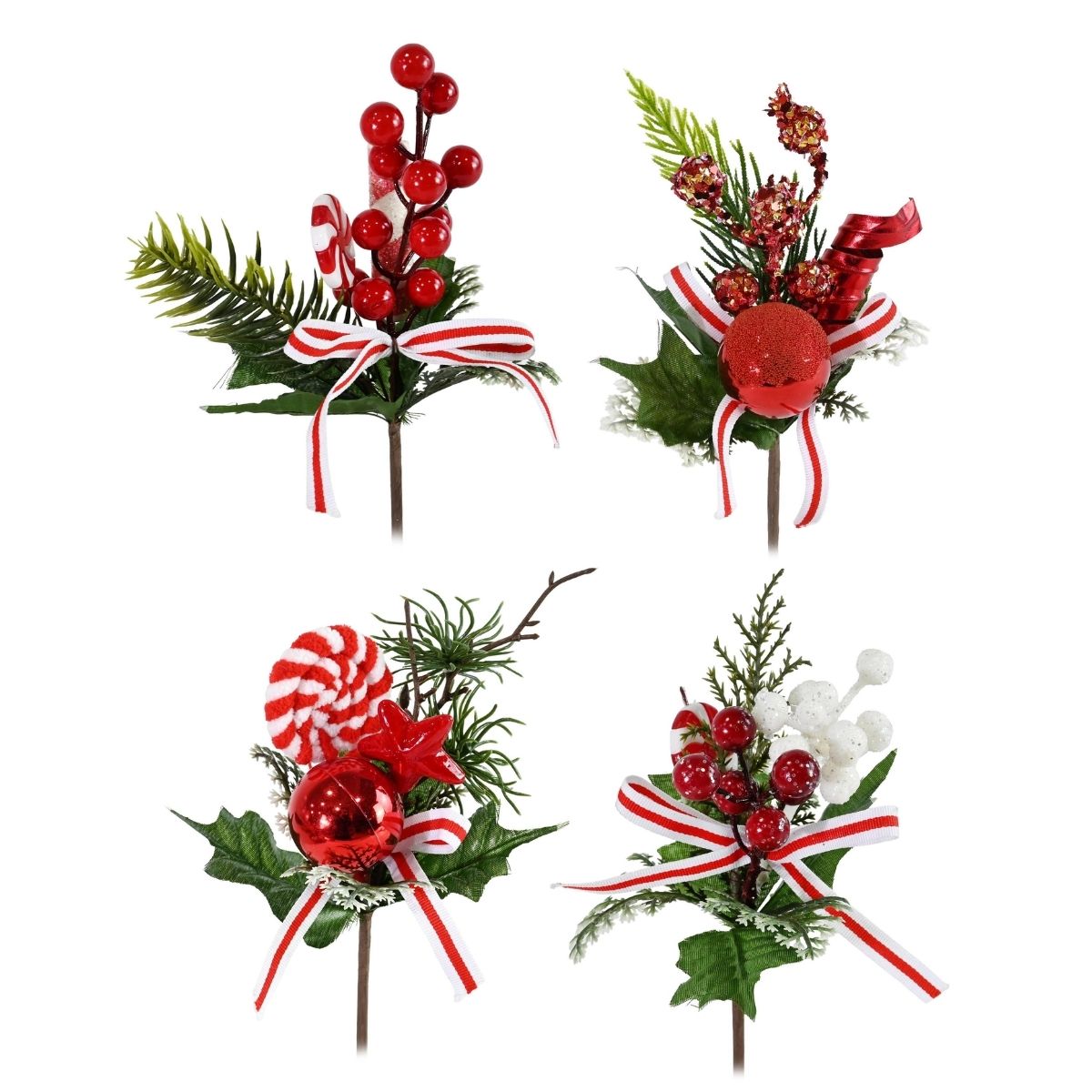 Mini Leafy Decoration Pick 20cm Assorted