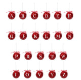 Glossy Alphabet Christmas Bauble Assorted - 8cm