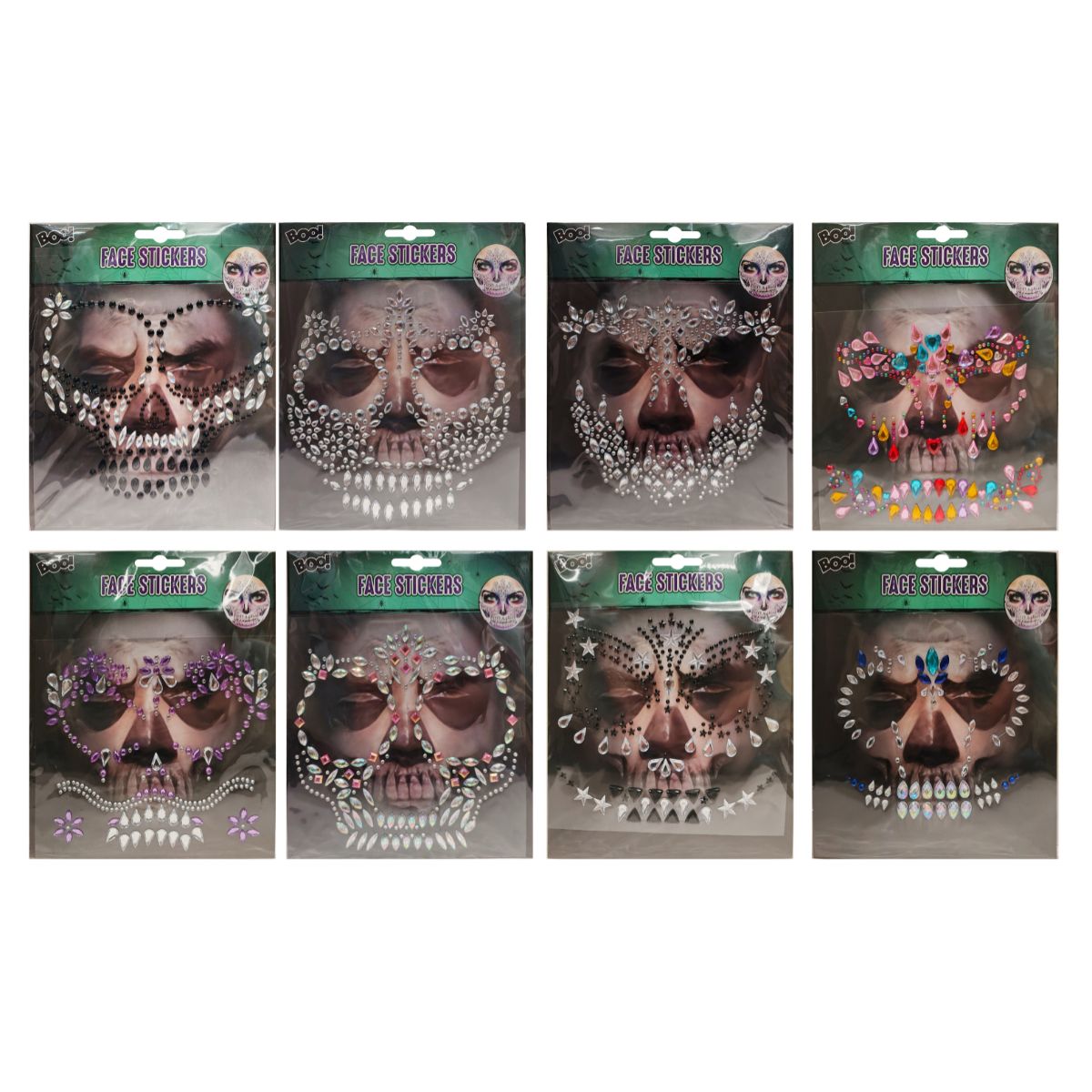 Face Gem Stickers Asst