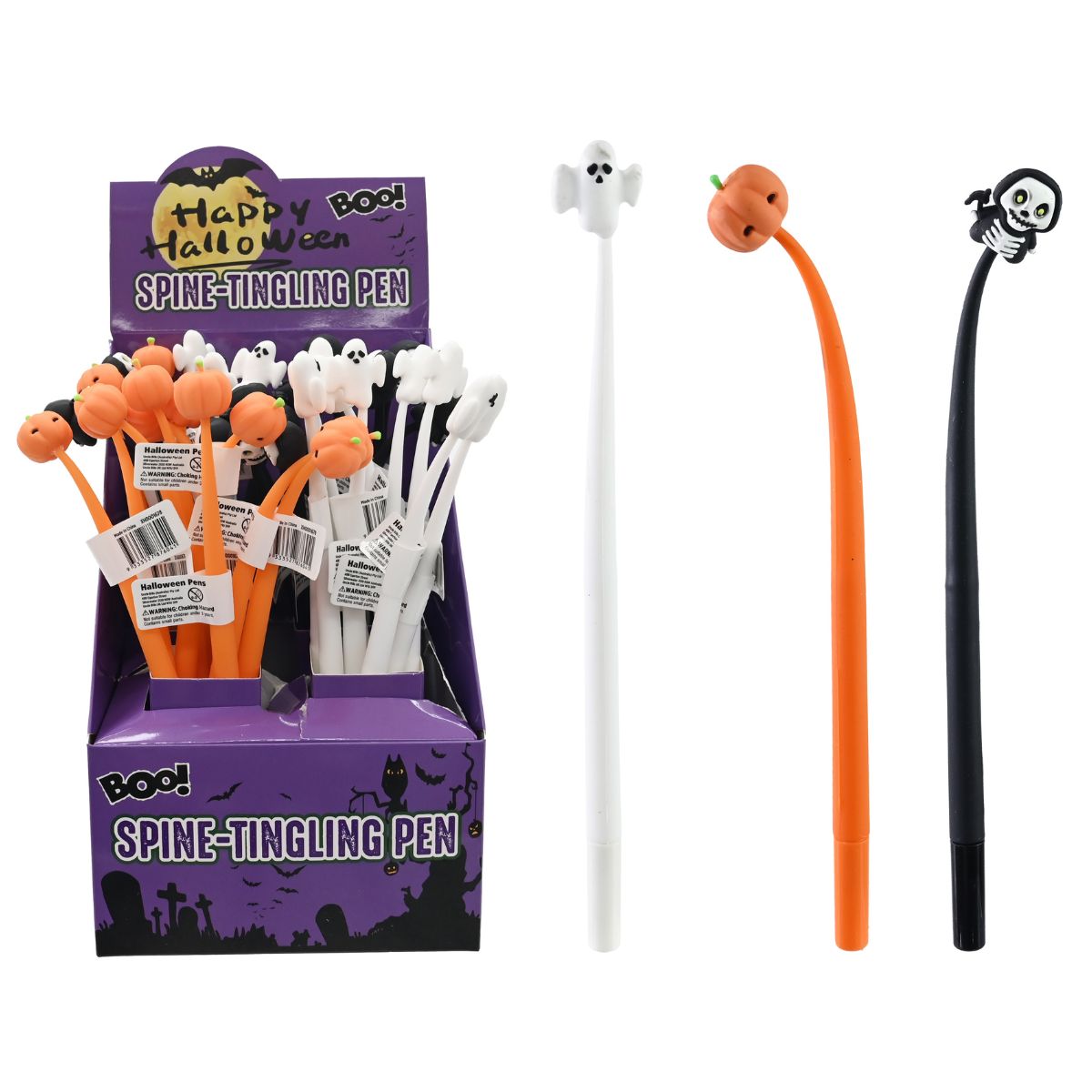 Boo Bounce Bendy Pens Asst