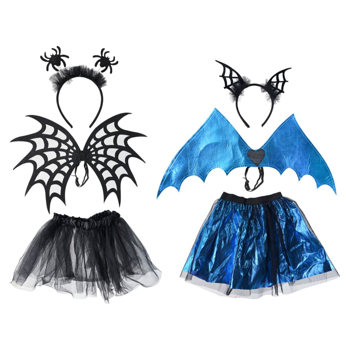 Bat Tutu and Wings Set Asst