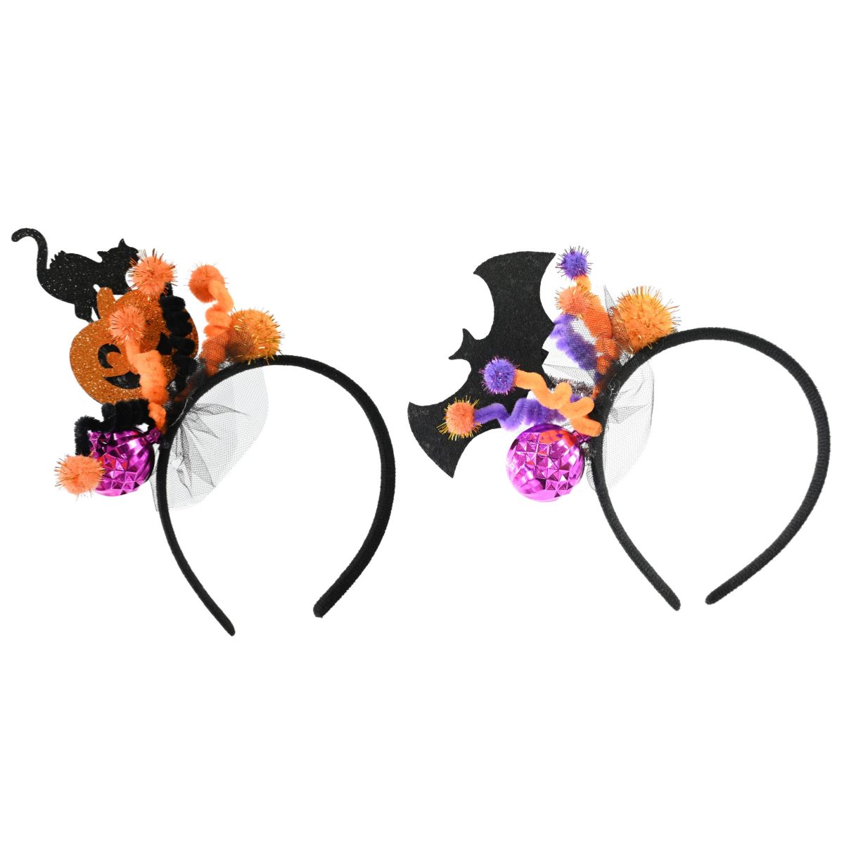 Halloween Glitter Headband Asst