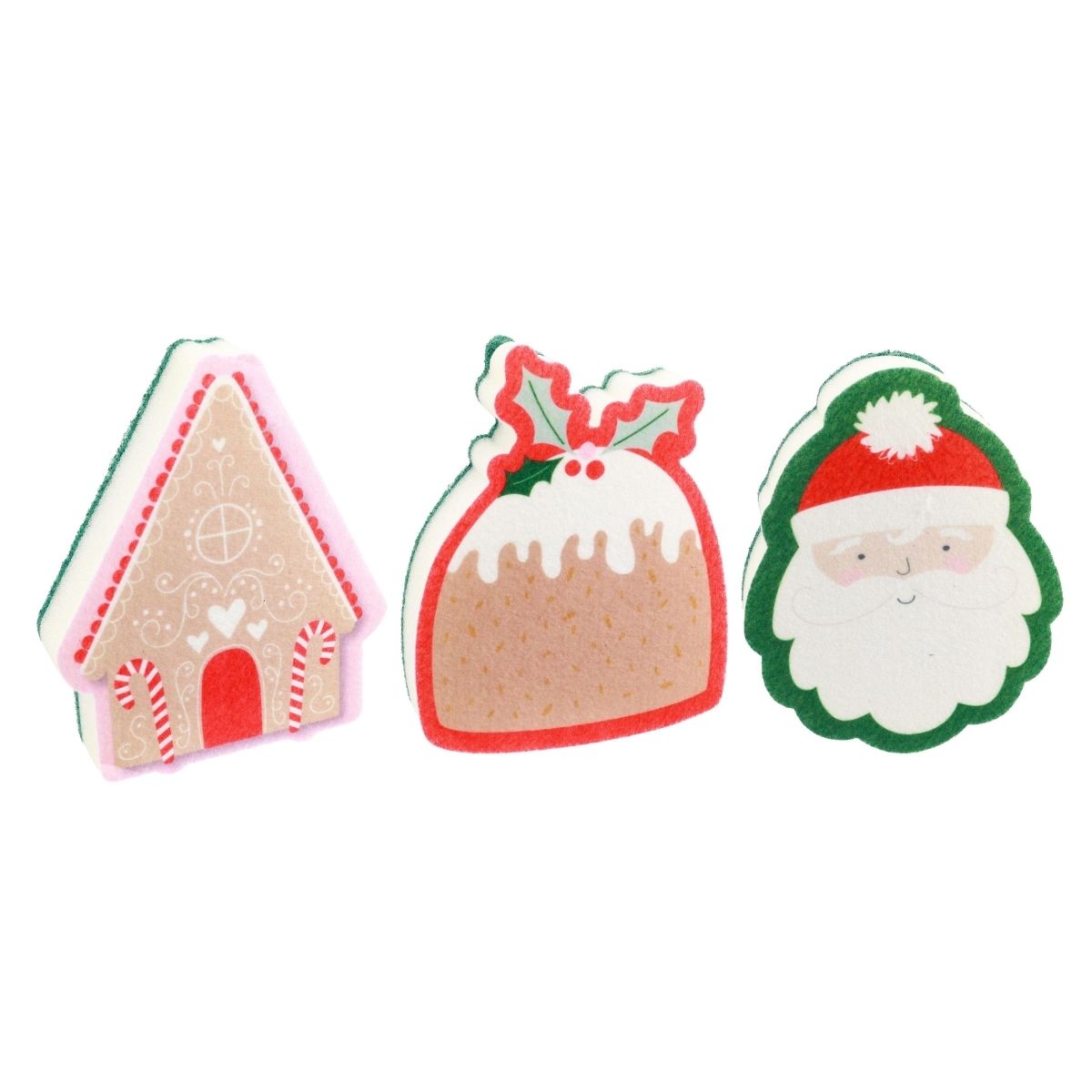 Christmas Character Kitchen Sponge Assorted - 11.5x3x14cm