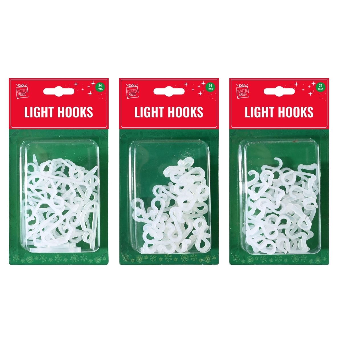 Christmas Light Hooks Assortment 24pc
