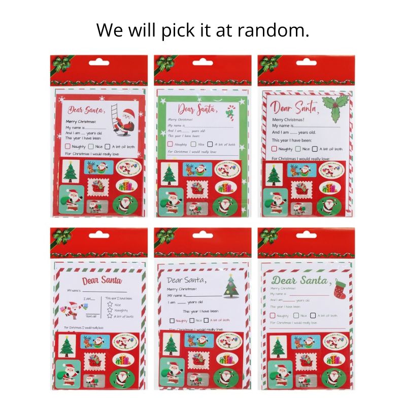 Letter To Santa Pack 3pc Asst