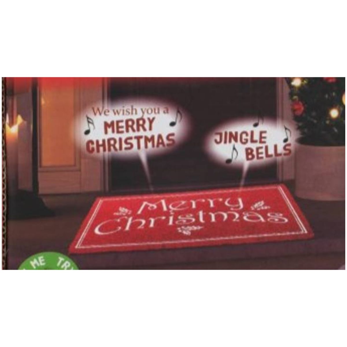 Musical Christmas Doormat Sensor - 34x25cm