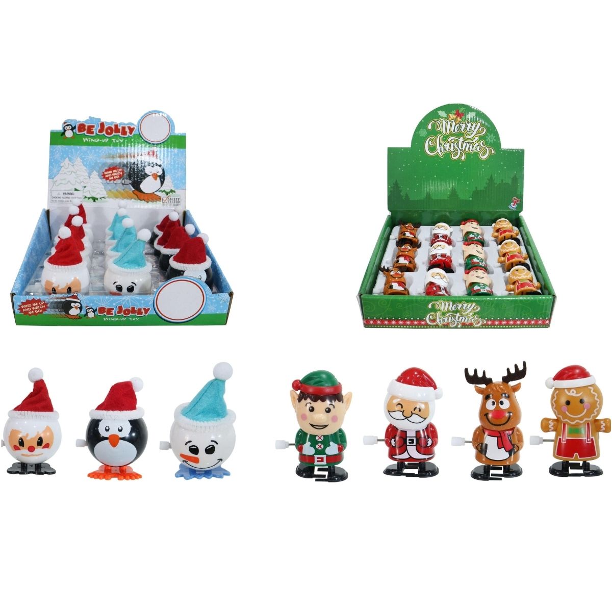 Christmas Wind Up Toy Assorted - 8cm
