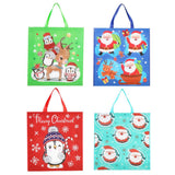 Large Printed Christmas Shopper Bag Assorted