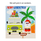 Cards Summer Santa Square 6pk