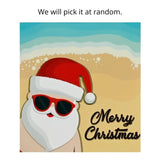 Cards Summer Santa Square 6pk