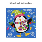 Cards Square Christmas Characters 8pk