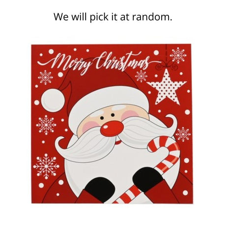 Cards Square Christmas Characters 8pk