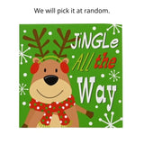 Cards Square Christmas Characters 8pk