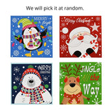 Cards Square Christmas Characters 8pk